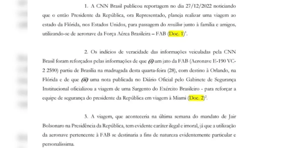 Imagem ilustrativa da imagem Deputado aciona Justiça para impedir viagem de Bolsonaro a Miami