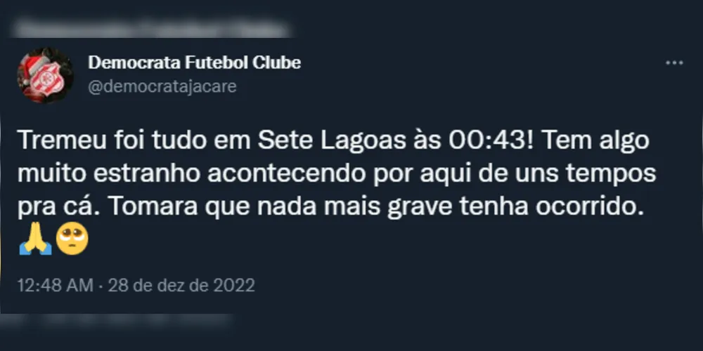 Imagem ilustrativa da imagem Sete Lagoas em Minas Gerais tem novo tremor de terra