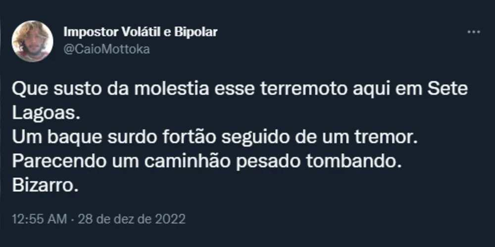 Imagem ilustrativa da imagem Sete Lagoas em Minas Gerais tem novo tremor de terra