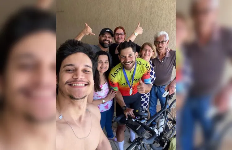 Família o recebeu com muito carinho e euforia