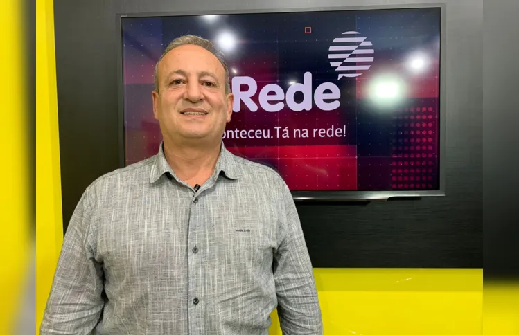 Moacyr Fadel no estúdio do Portal aRede