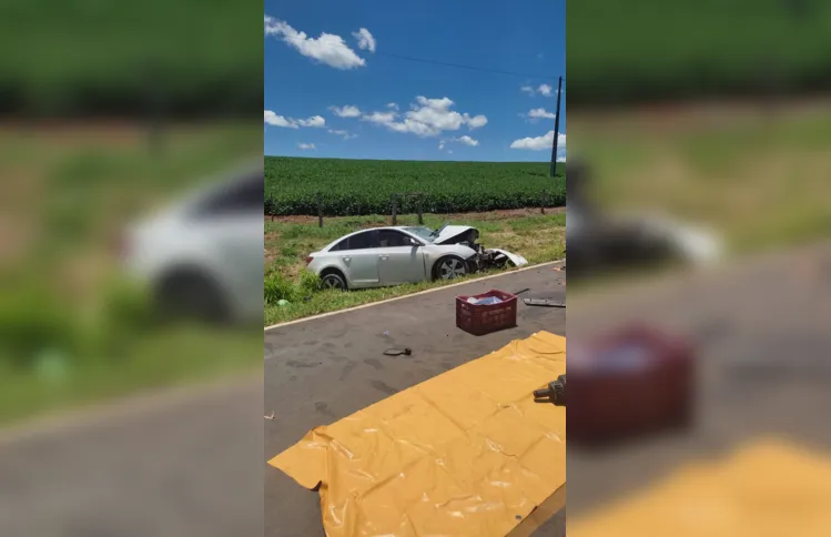 Os quatro ocupantes do Cruze foram encaminhados para o hospital municipal de Curiúva