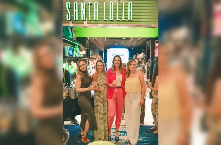 A empresária Danielle B. Faé, Karin Fontoura e Well Oliveira
