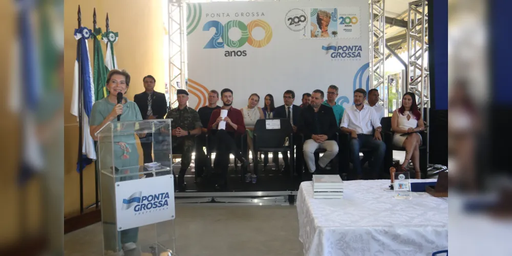 A solenidade também teve o lançamento do jingle comemorativo aos 200 anos de Ponta Grossa