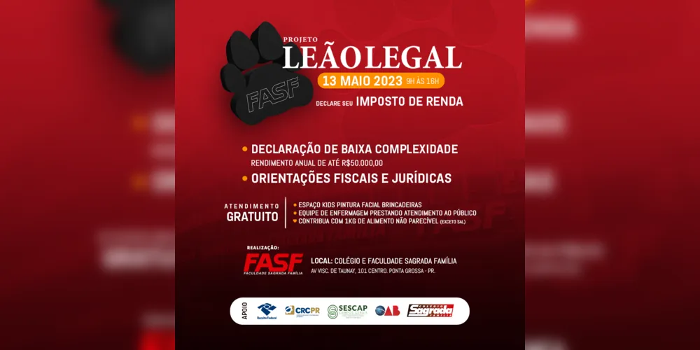 Confira todos os detalhes do projeto 'Leão Legal' e como participar