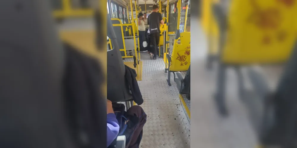 Mulher passa mal em ônibus em Ponta Grossa