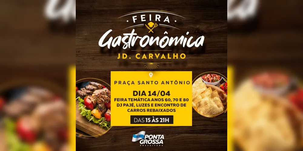 A feira acontece na Praça Dom Antônio Mazarotto, no Jardim Carvalho