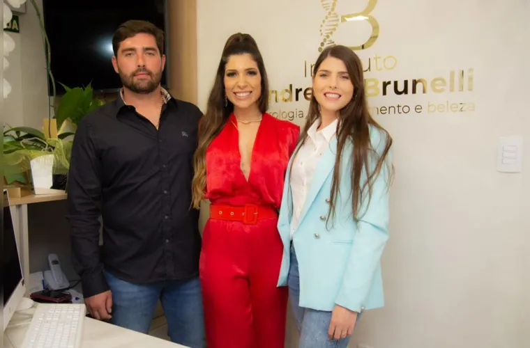 Guilherme Villela, Andressa Brunelli e Bárbara Villela