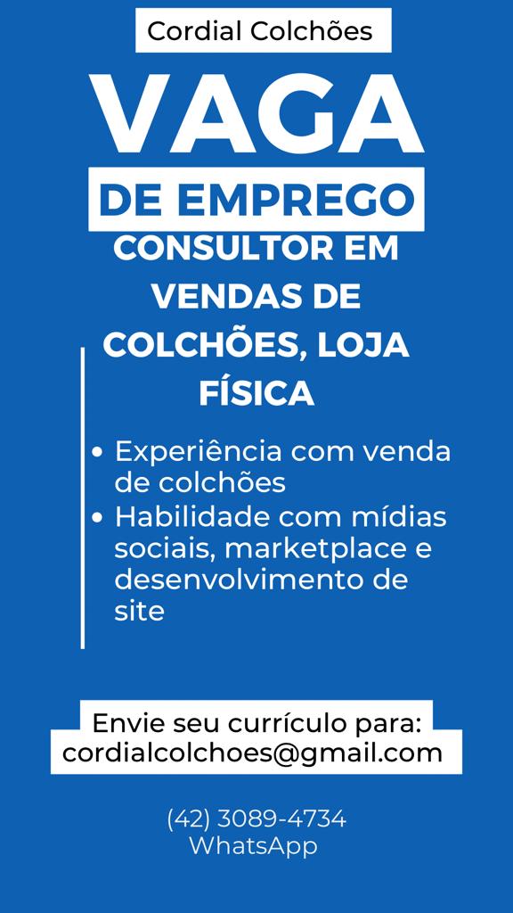 Cordial Colchões fica na avenida Ernesto Vilela, nº 339, Centro.