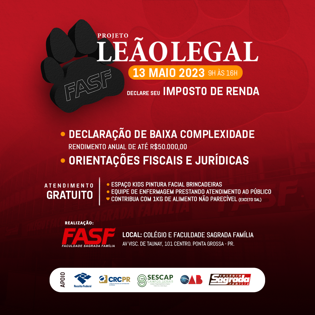 Confira todos os detalhes do projeto 'Leão Legal' e como participar