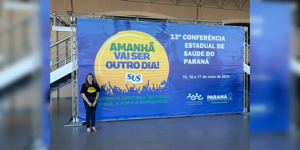 Diretora do CimSaúde, Pâmella Costa, marcou presença no evento