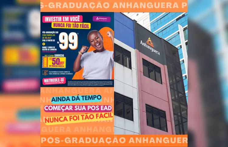 Mensalidades das pós-graduações da Anhanguera - Unopar são a partir de R$ 99