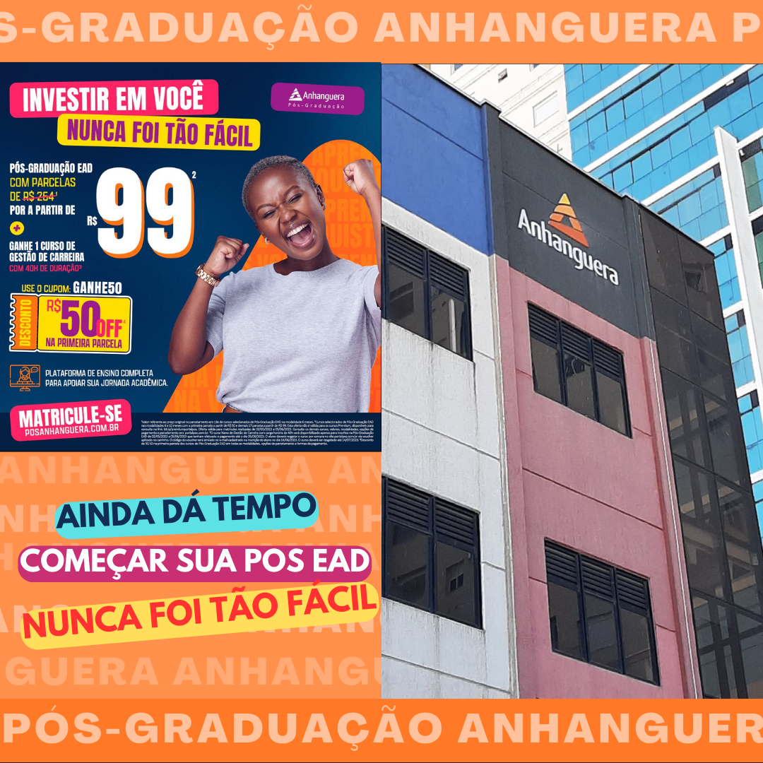 Mensalidades das pós-graduações da Anhanguera - Unopar são a partir de R$ 99