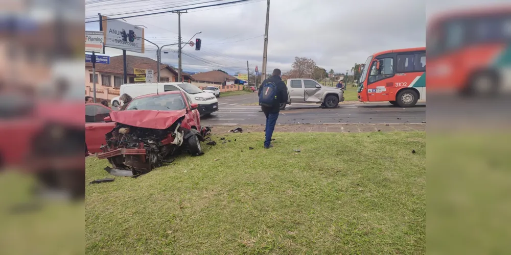 olisão foi na esquina com a avenida Visconde do Rio Branco