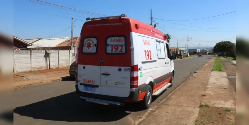 Rapaz recebeu os atendimentos dos profissionais do Samu e foi levado para casa hospitalar