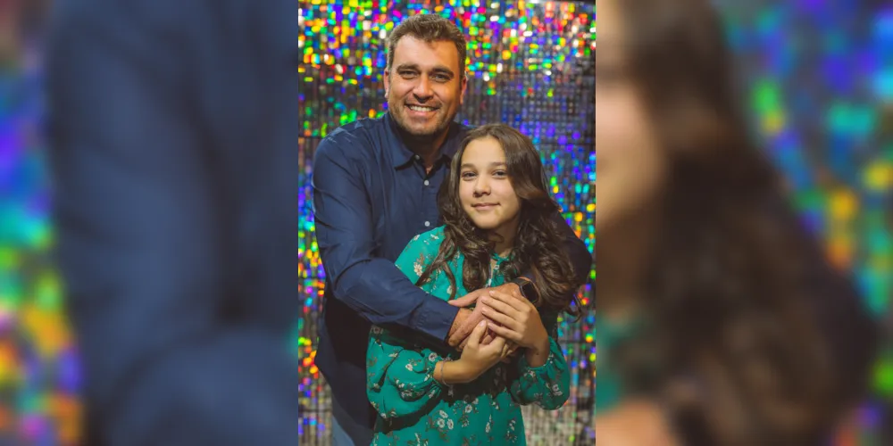 Lucas Roth e sua filha Maria Luiza Roth