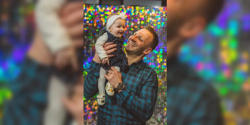 Murilo Martins Borges e sua filha Sarah Baiak Borges
