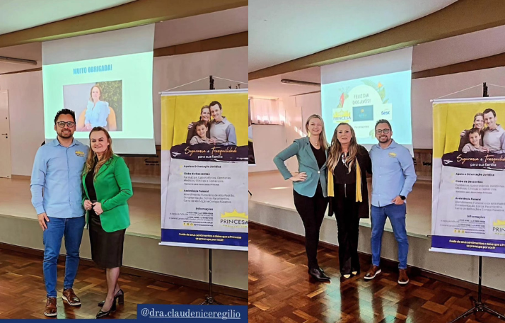 Solange Pimentel - sócia proprietária da Princesa Assistência;
Fábio Angelo Rodrigues -coordenador da Princesa Assistência; Claudenice Regilio - dentista; Fabiana Mika - psicóloga