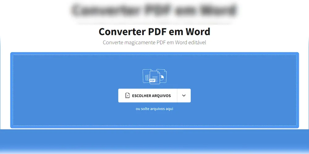 Passo 2: Hora de encontrar seu arquivo para converter de PDF para Word