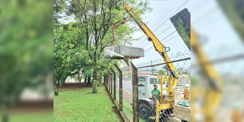 Equipes trabalham na recuperação das escolas