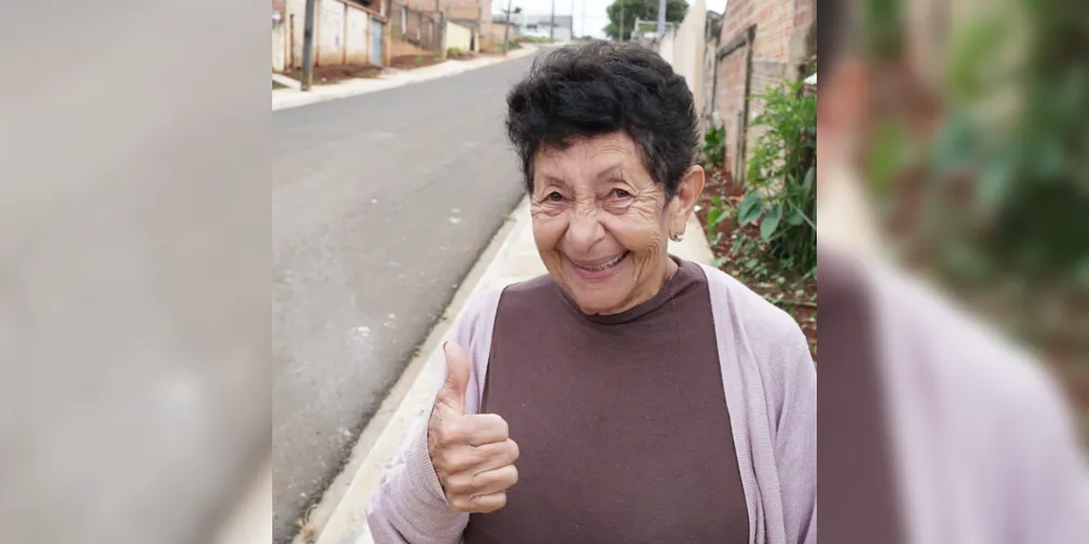 “Aqui agora mudou 100% porque era valeta, era carro encalhado. Dia de chuva era um transtorno medonho, porque não tinha galeria, não tinha nada. E agora tem. Isso aí ajuda muito sabe, aqui na nossa rua e na rua da creche foi muito bom. Nossa, todo mundo está muito feliz e para nós está ótimo, está maravilhoso como nós queríamos” - Tereza de Jesus Oliveira, Moradora do Quero-Quero