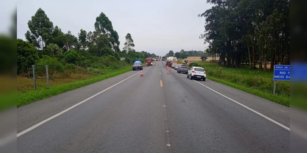 A rodovia foi liberada às 7h45