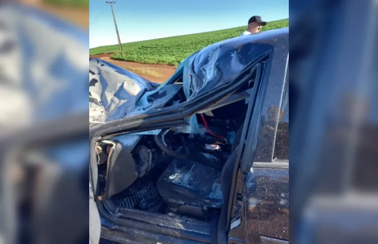 Acidente entre máquina agrícola e carro deixa três pessoas feridas, em  Tupãssi 