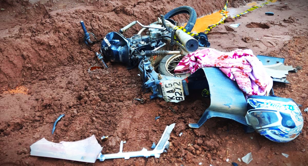 Vítima do acidente conduzia uma moto Honda CG 125