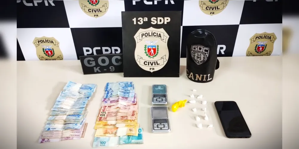 Drogas foram encaminhadas à 13ª Subdivisão Policial de Ponta Grossa
