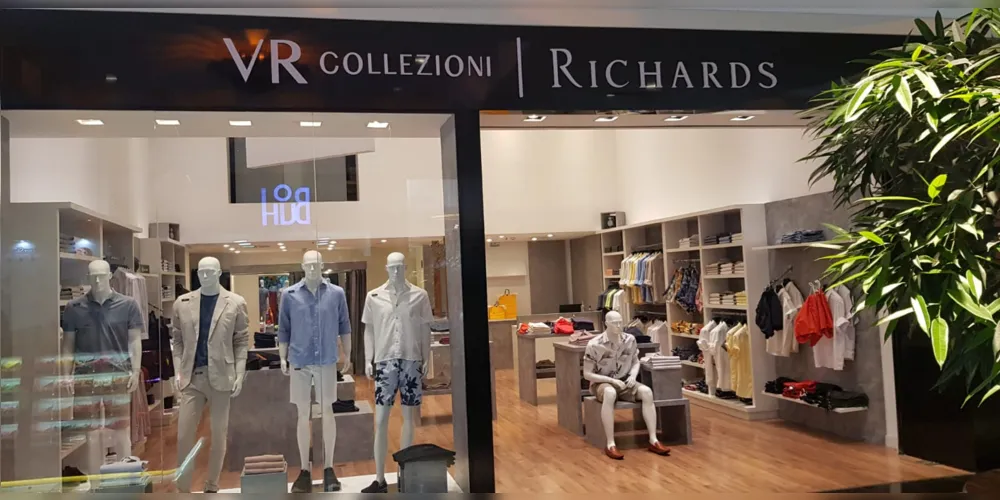 VR Collezioni Richards é uma loja especializada em roupas masculinas