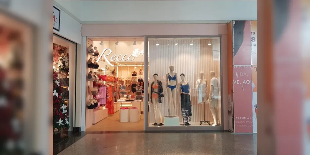 Recco Lingerie escolheu o shopping para fazer sua estreia na cidade
