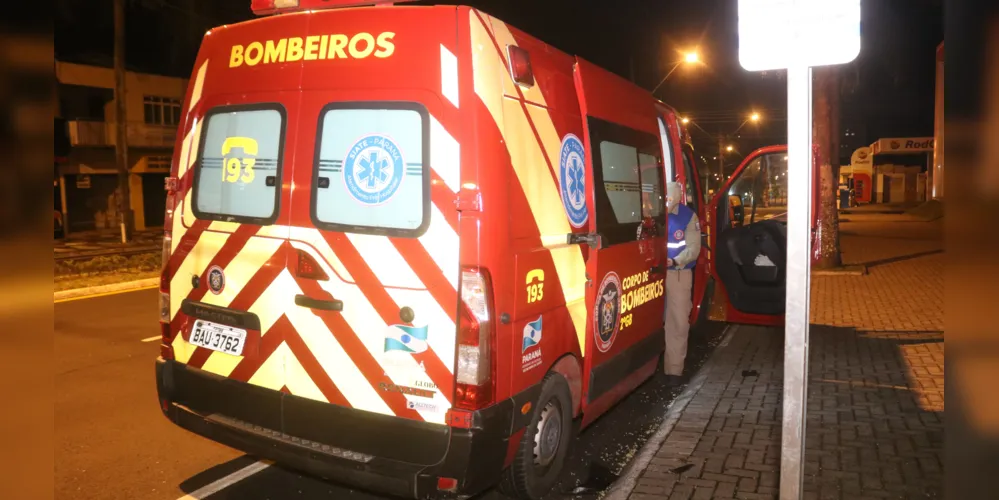 Vítima foi  encaminhada pela ambulância do Siate para a UPA Santa Paula.