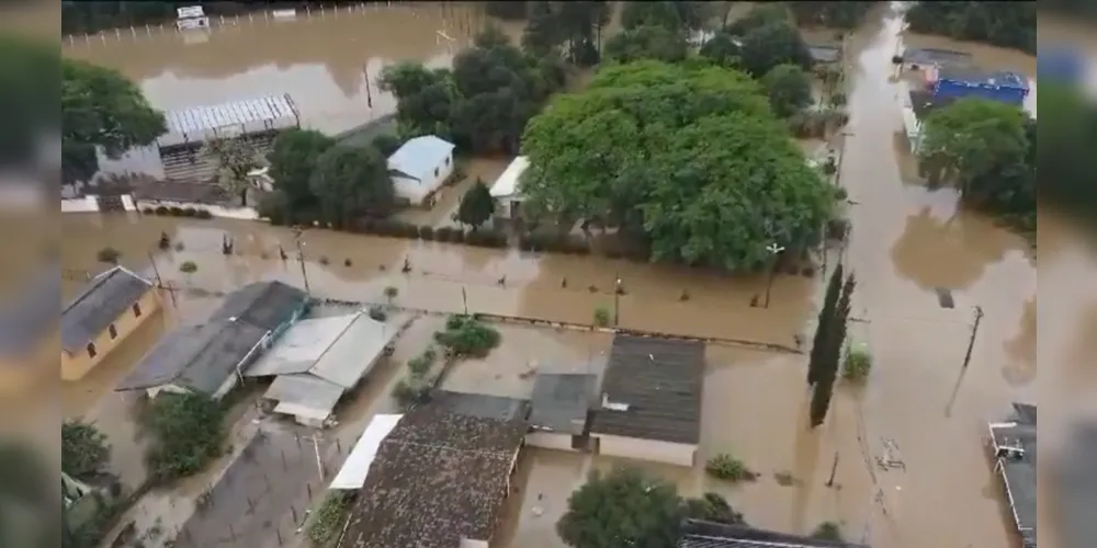 Chuvas intensas marcaram o ano de 2023 na região sul do Brasil.