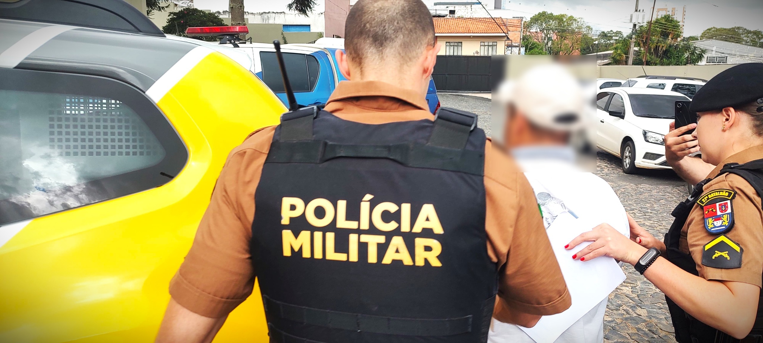 Agentes da PM 'entregaram' o suspeito na 13ª Subdivisão Policial