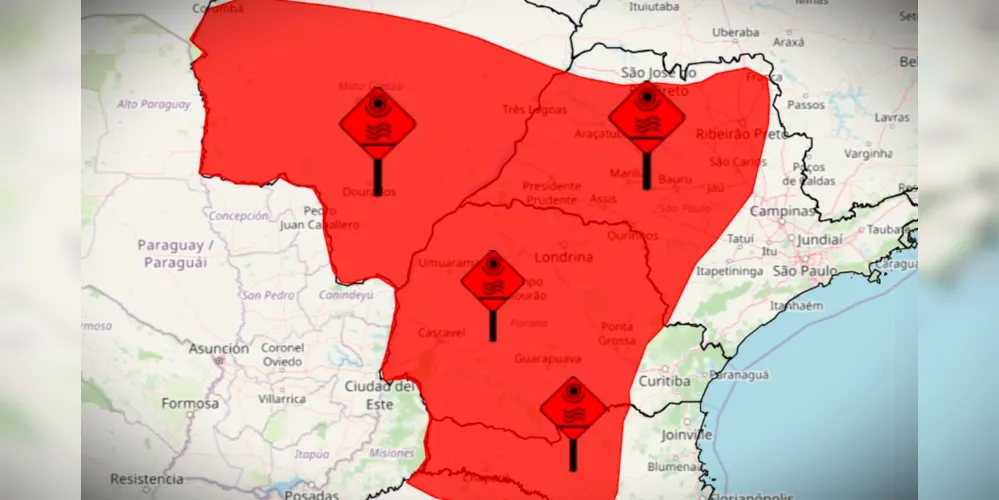 Outros estados também estarão com clima extremo