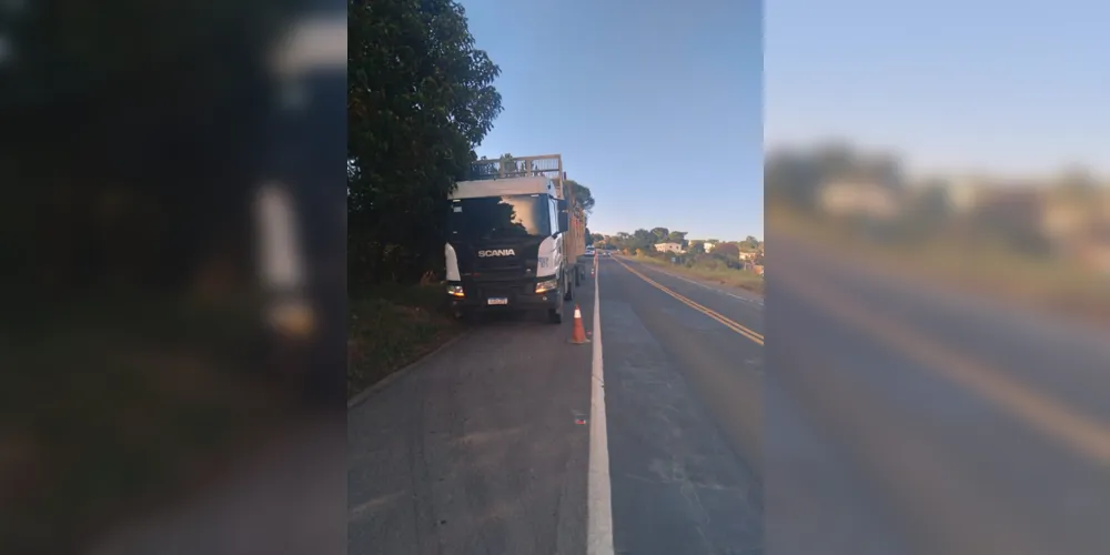 O motorista do caminhão não teve ferimentos.