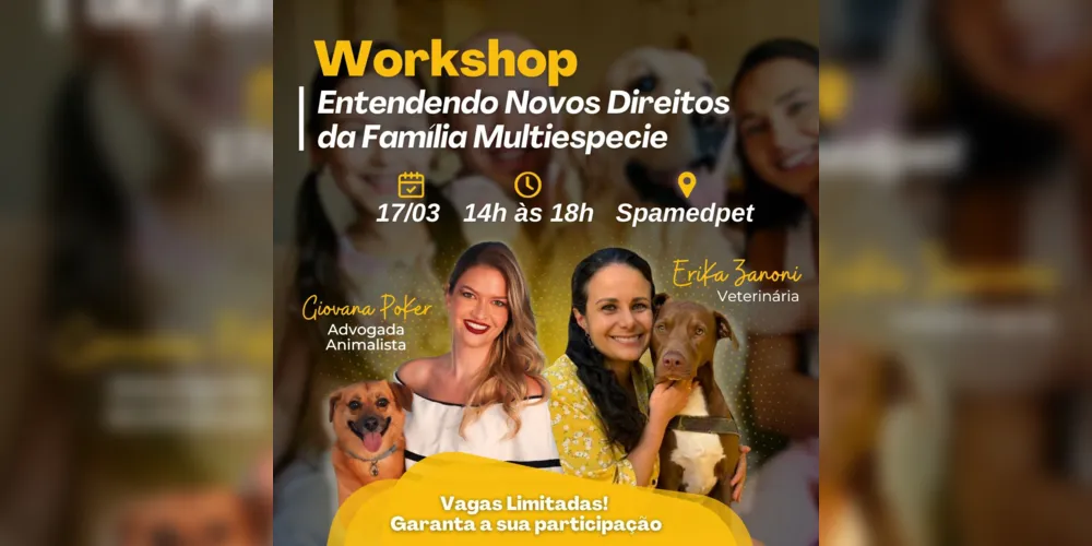 O evento acontecerá neste domingo (17), no Spa Med Pet