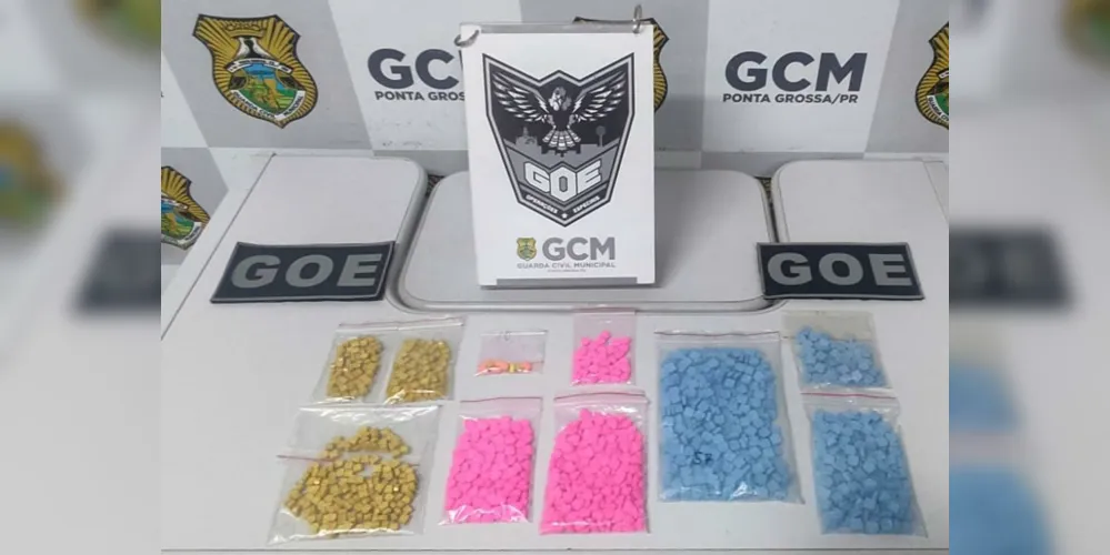 Ao todo, foram apreendidas 1.205 unidades da droga ecstasy
