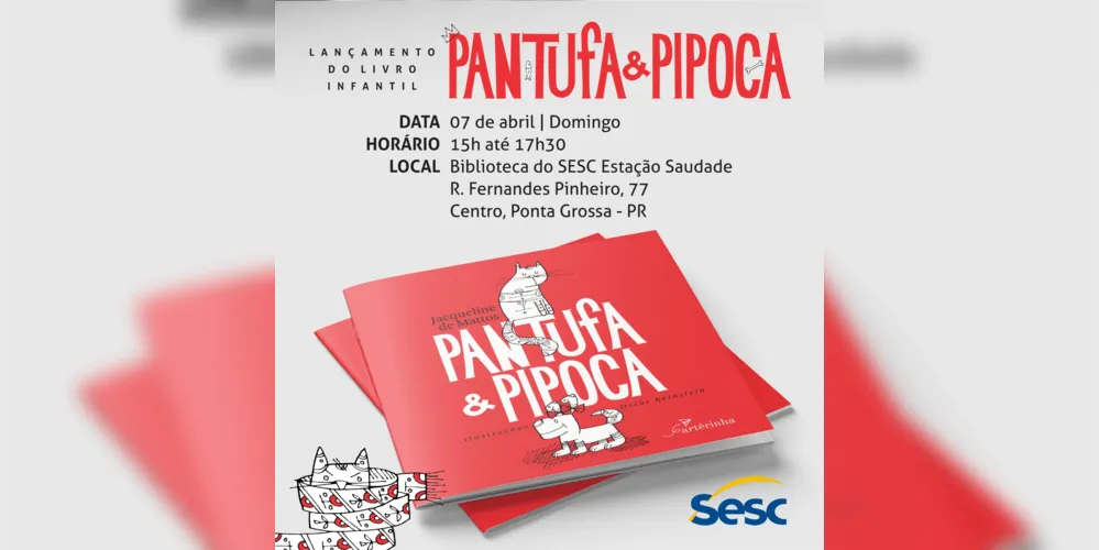 Imagem ilustrativa da imagem Escritora de PG lança livro infantil no Sesc Estação Saudade