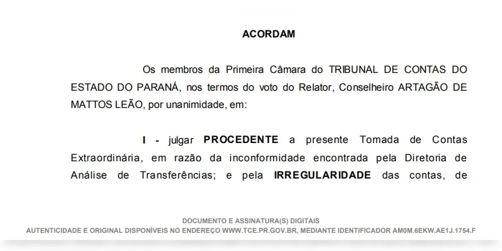 Documento foi aprovado pelo conselheiros presentes