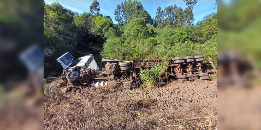 Caminhão envolvido tinha placas do Paraguai