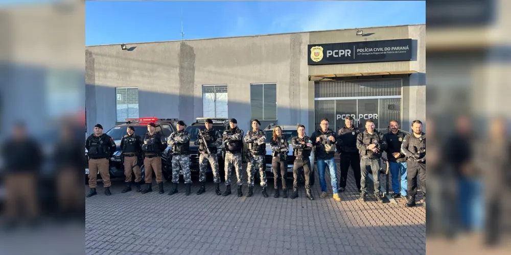 Polícias Civil e Militar de Castro cumpriram três mandados de busca e apreensão