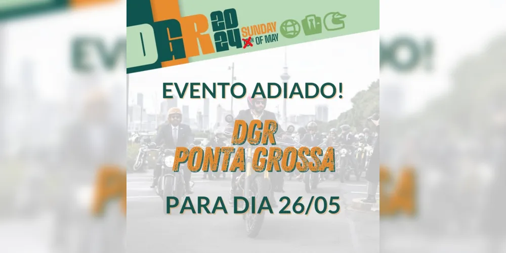 Imagem ilustrativa da imagem DGR Ponta Grossa é adiado para o dia 26 de maio