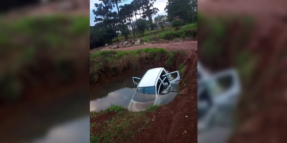 Imagem ilustrativa da imagem Carro é encontrado após ser abandonado em córrego de PG