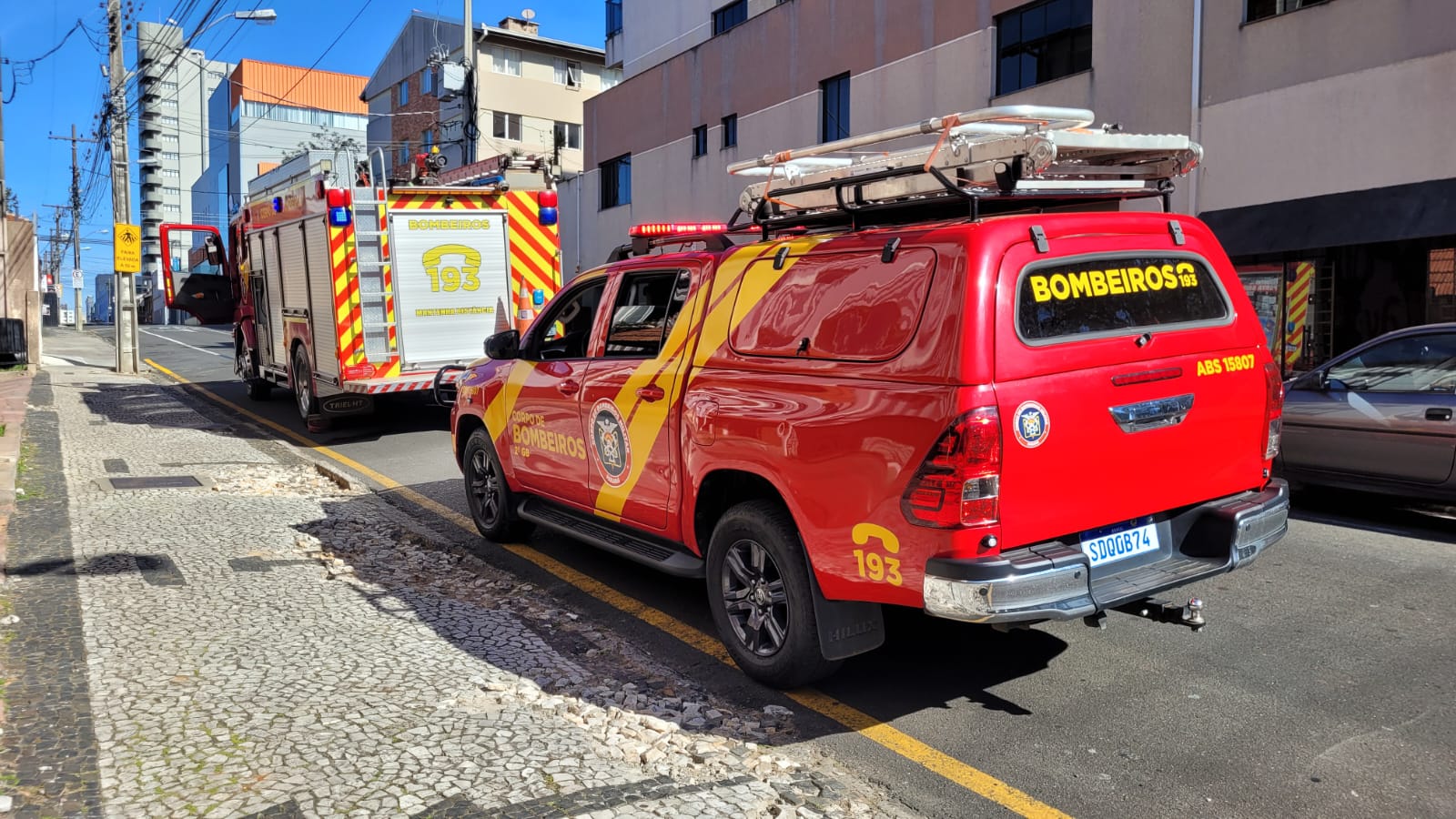 Equipes estiveram no local da ocorrência