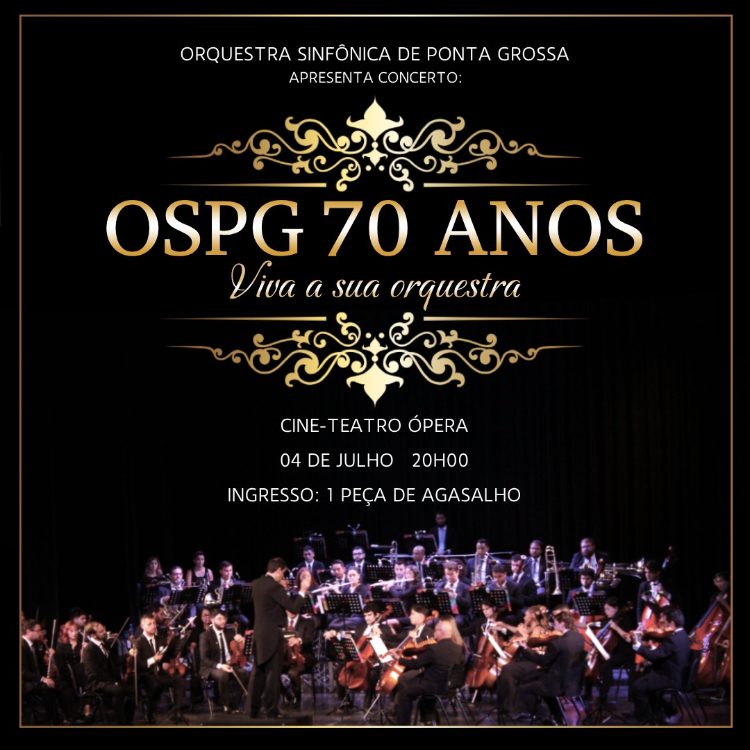 Imagem ilustrativa da imagem Concerto celebra 70 anos da Orquestra Sinfônica de Ponta Grossa