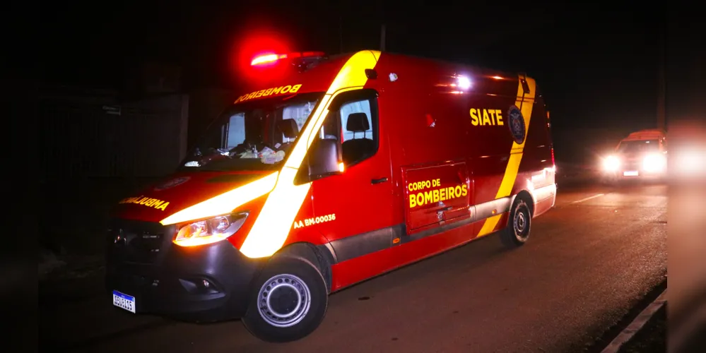 Siate, do Corpo de Bombeiros, foi acionado para o local da ocorrência