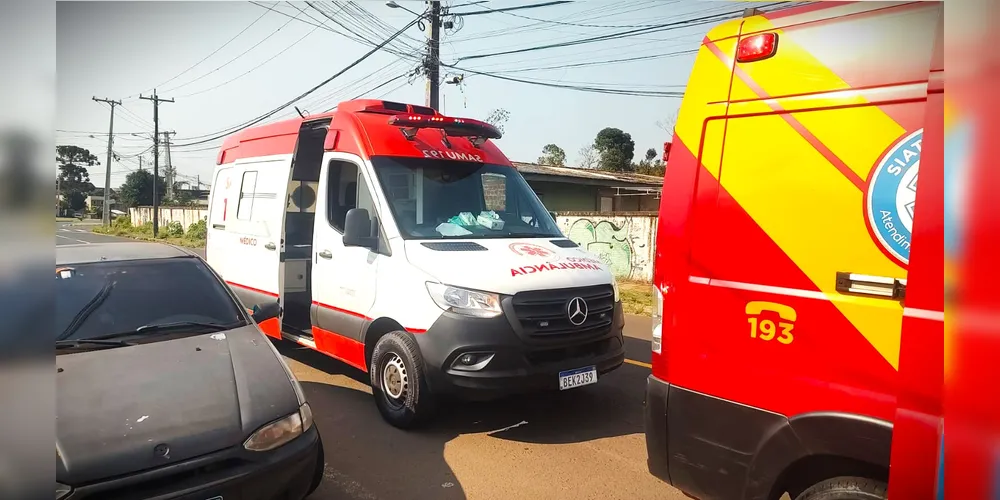 Equipe do Samu também foi acionada para o local do crime