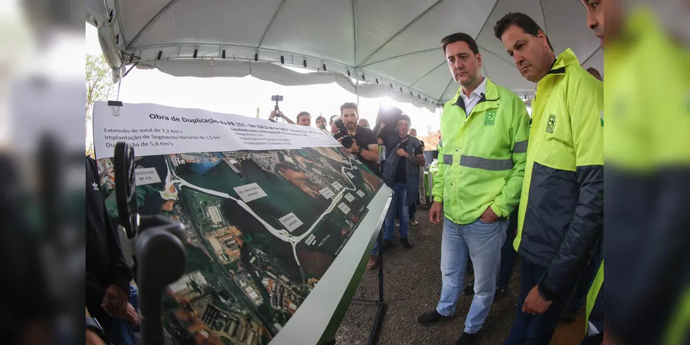 Secretário de Infraestrutura e Logística do Paraná, Sandro Alex, participou do lançamento da obra