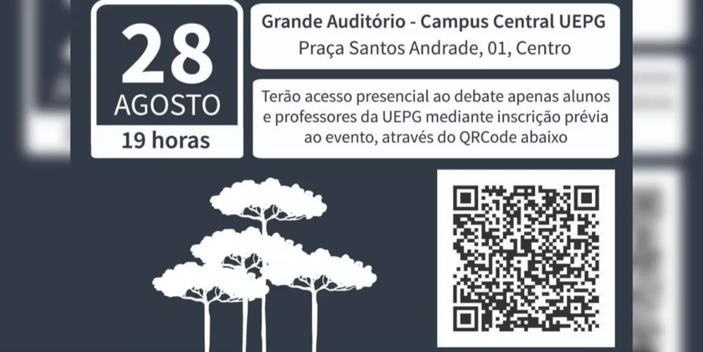 QRCODE para acesso a inscrição no debate